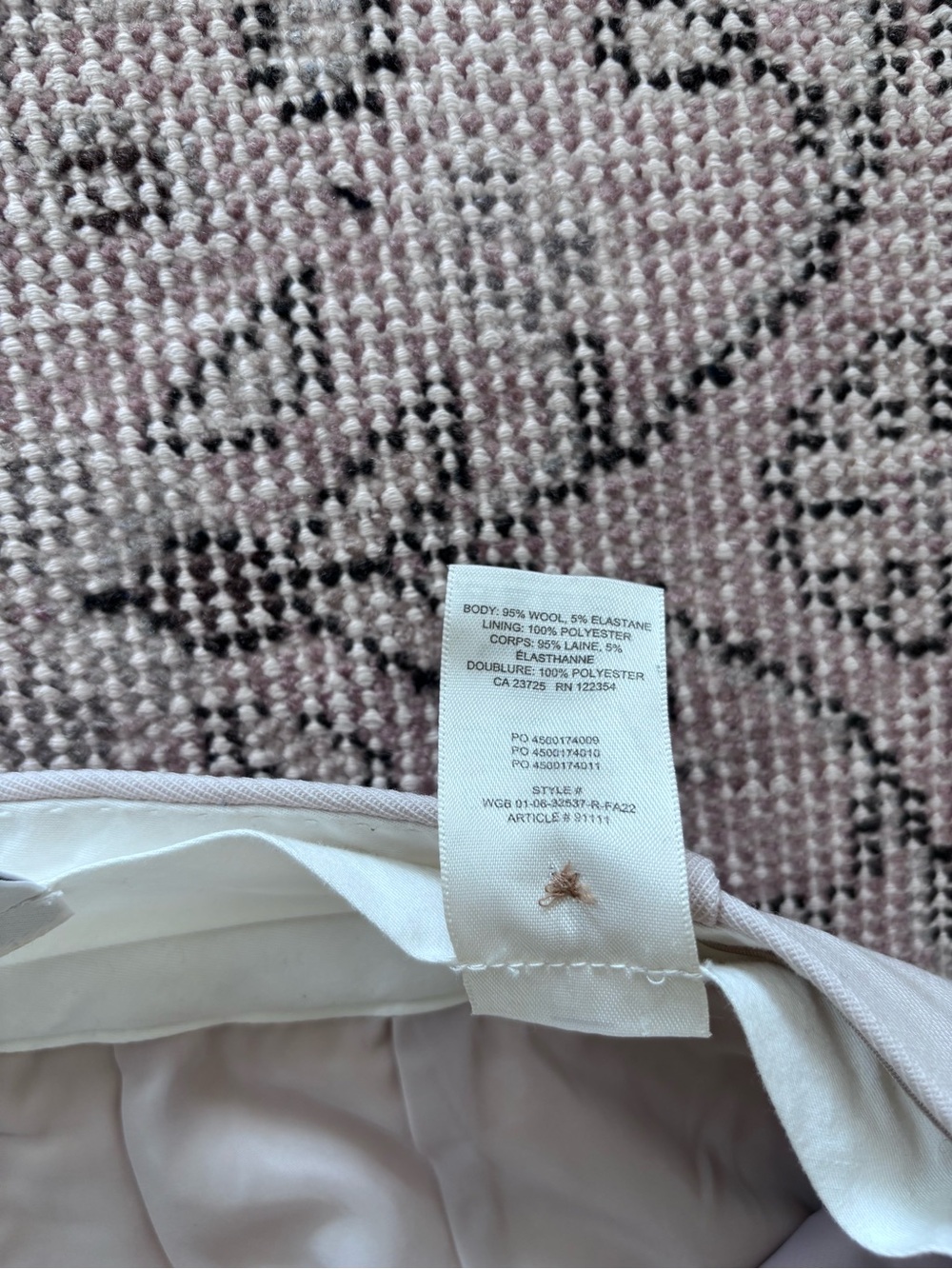 Babaton Aritzia Vogue pants pleated beige cream 8 - Picture 7 of 8